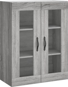 vidaXL Ντουλάπι Γκρι Sonoma 69,5 x 34 x 180 εκ. Επεξεργασμένο Ξύλο