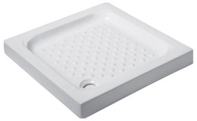 Karag Porcelain Ντουζιέρα τετράγωνη πορσελάνης 80x80x9cm Λευκή