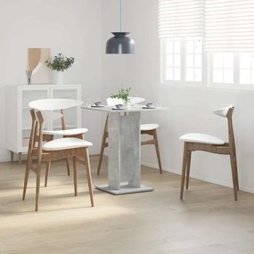 vidaXL Τραπέζι Bistro Γκρι Σκυροδέματος 60 x 60 x 75 εκ. Επεξ. Ξύλο