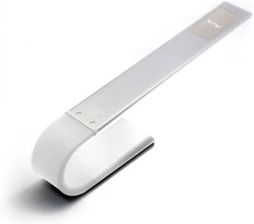 Επιτραπέζιο φωτιστικό γραφείου LED 6.5W Λευκό Εύκαμπτο Επαναφορτιζόμενο dimmable με εναλλαγή απόχρωσης φωτισμού 8520 VTAC-8520-Λ 8520