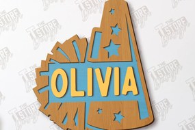 Intra απο ξύλο plywood 3mm-4mm πάχος Σήμα μαζορέτα | Εξατομικευμένη επιγραφή Δίασταση 30x20 cm INTRAFABR-118475737