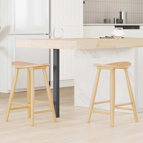 vidaXL Καρέκλες φαγητού 2 pcs Φυσικό 46 x 37 x 63 εκ