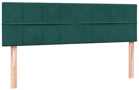 ΚΡΕΒΑΤΙ BOXSPRING ΜΕ ΣΤΡΩΜΑ ΣΚΟΥΡΟ ΠΡΑΣΙΝΟ 160X210ΕΚ. ΒΕΛΟΥΔΙΝΟ 3316890