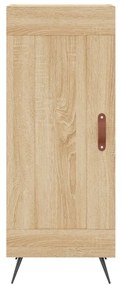 vidaXL Μπουφές Sonoma δρυς 34,5 x 34 x 180 εκ. από Επεξεργασμένο Ξύλο