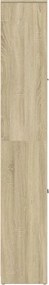 vidaXL Στήλη Μπάνιου Sonoma Δρυς 30x30x183,5 εκ. Επεξεργασμένο Ξύλο