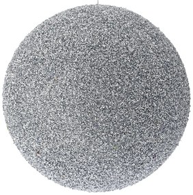 Χριστουγεννιάτικη Μπάλα Polyfoam Glitter Ασημί 25εκ. iliadis 83554