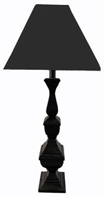 Φωτιστικό Επιτραπέζιο Ξύλινο Μαύρο Art Et Lumiere 16x16x77,5εκ. 23982