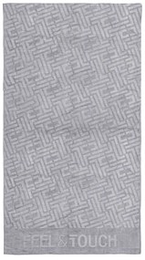 Πετσέτα Θαλάσσης (90x170) Feel &amp; Touch Icon Titanium