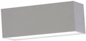V-TAC LED Φωτιστικό Τοίχου Πάνω - Κάτω Soft Light Αδιάβροχο 12W Γκρι Ψυχρό Λευκό 8244
