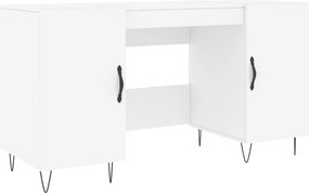 vidaXL Γραφείο Λευκό 140 x 50 x 75 εκ. από Επεξεργασμένο Ξύλο