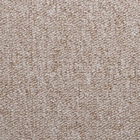 vidaXL Πατάκια Σκαλιών 15 τεμ. 65x21x4 εκ. Μπεζ-Μπεζ Ορθογώνια Άκρη