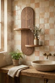 Ράφι Τοίχου Wenge BOCLUMA 26x13x35