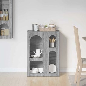 vidaXL Πλαϊνό γραφείο ELST Γκρίζο Σονομα 59 x 35 x 80.5 εκ.