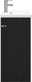 vidaXL Σετ Επίπλων Μπάνιου Μαύρη Δρυς 81 x 40 x 84,5 εκ