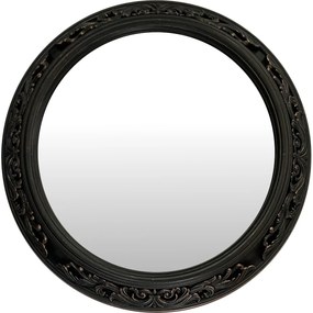 Καθρέπτης Τοίχου Μαύρο Πλαστικό Φ56x5.8cm