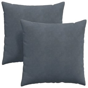 vidaXL Μαξιλάρι Καναπέ 2 pcs Σκούρο Γκρι 80 x 80 cm