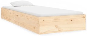 vidaXL Πλαίσιο Κρεβατιού 75 x 190 εκ. από Μασίφ Ξύλο Small Single