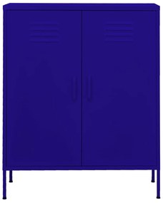 vidaXL Ντουλάπι Αποθήκευσης Ναυτικό Μπλε 80 x 35 x 101,5 εκ. Ατσάλινο