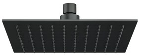 Κεφαλή Ντουζ Τετράγωνη 25Χ25cm Black matt - Μέταλλο - 15102