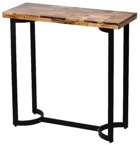 Artekko Crugti Ξύλινη Μασίφ Κονσόλα με Μεταλλική Βάση (91x36x90)cm Artekko 43171