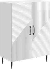 vidaXL Πλαϊνό γραφείο Γυαλιστερό Λευκό 66 x 34,5 x 89,5 εκ