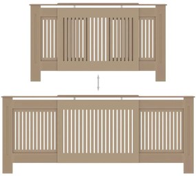 vidaXL Κάλυμμα Καλοριφέρ 205 εκ. από MDF