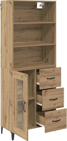 vidaXL Highboard Artisan Oak 69,5 x 34 x 180 εκ. Επεξεργασμένο ξύλο