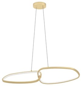 Κρεμαστό Φωτιστικό Οροφής LED 37,5W Ορείχαλκος Dimmable Lodosa 390205 Eglo-390205-Ορείχαλκος 390205