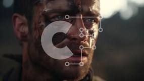 Intra Συλλεκτικό Ξύλινο Παζλ Plywood 4mm - Άνθρωπος με λάσπη στο πρόσωπο Σε Ξύλινο Κουτί - Διαστάσεις Puzzle: 10x10 cm – 25 κομμάτια