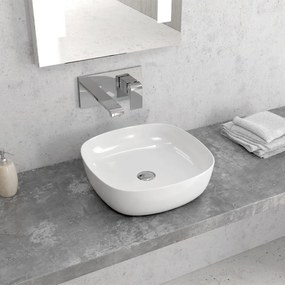 KARAG LT2184 Νιπτήρας Επικαθήμενος Λευκό Πορσελάνη