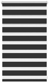 vidaXL Σύστημα Σκίασης Ρόλερ Zebra Μαύρο 50 x 100 εκ.