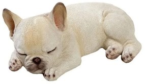 Φιγούρα Σκύλος French Bulldog KUL103. 30x19,8x13cm Beige Espiel Polyresin