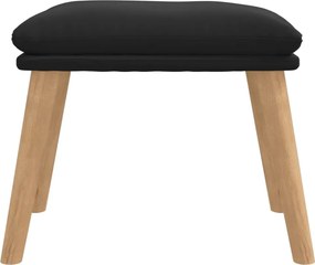 vidaXL Υποπόδιο Μαύρο 45x29,5x35 εκ. Βελούδινο