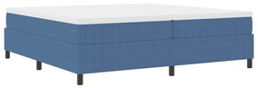 vidaXL Κρεβάτι με ελατήρια Μπλε 200 x 200 cm Βελούδο