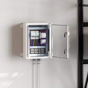 vidaXL Πίνακας Ελέγχου IP65 Αδιάβροχο Γκρι 30x16.5x40 εκ Πλαστικό ABS