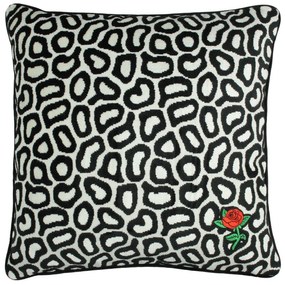 Μαξιλάρι ArteLibre Με Σχέδιο Τριαντάφυλλο Μαύρο Polyester 43x43cm-05152292