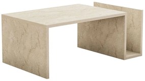 Τραπέζι Σαλονιού Memo 495SSE2115 86,8x50x32,4cm Travertine Beige