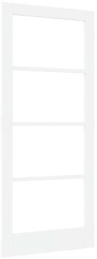 vidaXL Εσωτερική Πόρτα με Γυαλί Λευκό 86 x 198.5 cm