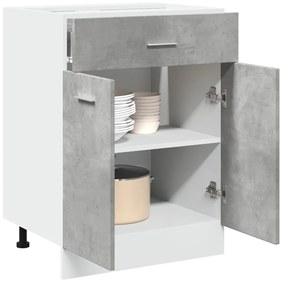 Ντουλάπι με Συρτάρια "Lyon" Γκρι από Σκυρόδεμα 60x46x81,5 εκ. από Τεχνητό Ξύλο