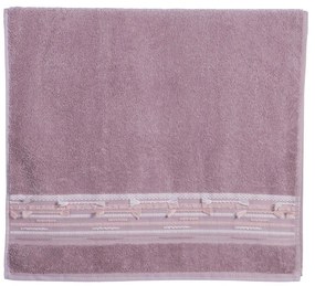 Πετσέτα Keylan Mauve Nef-Nef Homeware Προσώπου 50x90cm 100% Βαμβάκι