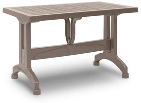 Τραπέζι πολυπροπυλενίου Callan  χρώμα cappuccino 120x70x73εκ. - 0226269