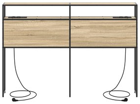 vidaXL Κεφαλάρι Αποθήκης Sonoma Oak 135 εκ. Επεξεργασμένο ξύλο