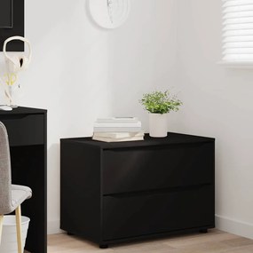 vidaXL Ντουλάπι αποθήκευσης Μαύρο 80 x 48 x 57 εκ Επεξεργασμένο ξύλο