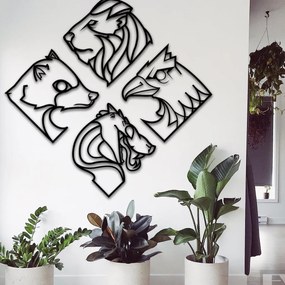 Σετ των 3 Intra απο ξύλο plywood 3mm-4mm πάχος – ξύλο μεταλλικών τοιχωμάτων γεωμετρικών σχημάτων ζώων 15x15 cm INTRAVECTRY-MY545175