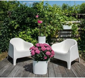 Αυτοποτιστικη Γλάστρα Garden ID Λευκό 20 x 20 cm