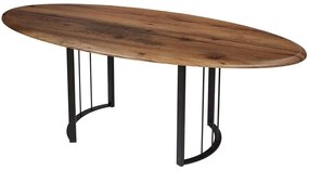 Τραπέζι Σαλονιού Tuval 230TVL1710 118x48,8x42cm Brown-Black