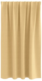 vidaXL Κουρτίνες με κουρτίνες 2 pcs Μπεζ 140 x 140 cm Πολυεστέρας