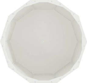 vidaXL Γλάστρα Λευκό 60 x 60 x 50 εκ Ατσάλι