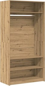 vidaXL Ντουλάπα Τεχνίτης Δρυς 100x50x200 εκ Επεξεργασμένο Ξύλο