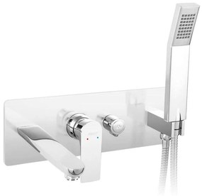 Μπαταρία Μπάνιου Εντοιχισμού Algeo Square BAQ11P Chrome Ferro Metal